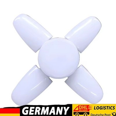 28W LED Lampe E27 Faltbar 6000K Kaltweiß Garage Werkstatt Deckenleuchte