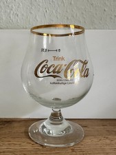 9 Coca Cola Gl&auml;ser: 7x Schwenker Tulpe 0,3 L Goldrand + 1x Glas 0,3 L + 1x MC'D
