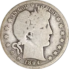 1894-O Barber Half Dollar