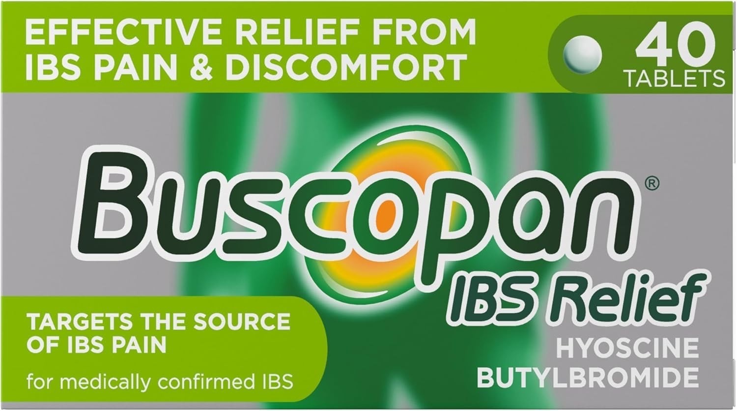 40 Tablets Buscopan IBS Relief - Effective Relief From IBS Pain & Discomfort