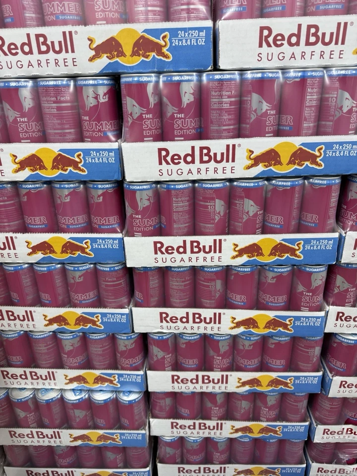 (24 Pack) Red Bull Summer Edition Sugar Free White Peach Energy Drink, 8.4 Oz - Image 3 of 4