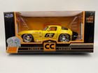 JADA COLLECTORS CLUB SCALA 1:24 1963 CHEVY CORVETTE STING RAY - GIALLO-1 DI 5000