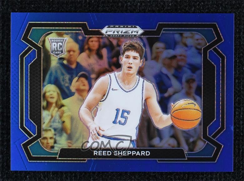 2024 Panini Prizm Draft Picks Blue Variations /199 Reed Sheppard #21 Rookie RC