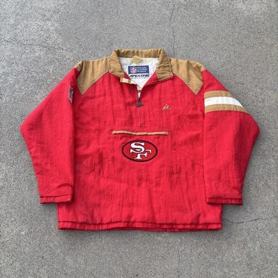 Rare Vintage Early 90s San Fransisco 49ers NFL Apex One Pro Line Jacket Size L