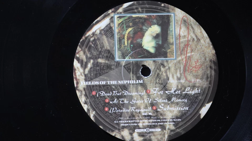 Fields Of The Nephilim – Elizium LP VINYL 1st PRESS GOTHIC ROCK 1990 OIS TOP - Bild 2 von 4