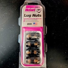 Mcgard 64015 Black Lug Nuts Set M12x1.5 Chrome Bulge Cone Seat 34 Hex Oem Usa