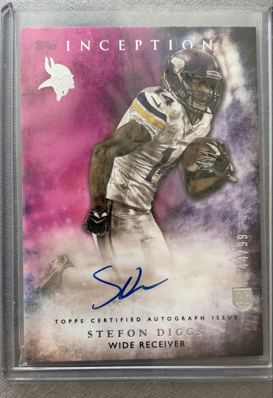 Stefon Diggs Topps Inception Rookie Autographs #RA33 Magenta