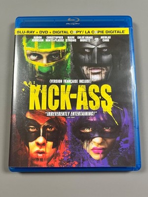 Kick-Ass (Blu-Ray + DVD + Digital, 3-Disc Set 2010) Like New