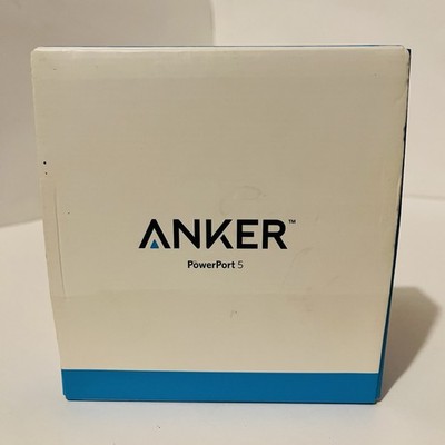 ANKER POWERPORT 5 PORT 40W 5-PORT - A2134 - BLACK
