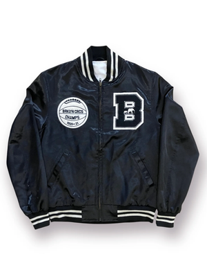 Size Small - Brooklyn Circus Black Satin Varsity | eBay