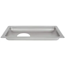 Hobart Stainless Steel Rectangular Feed Pan with Funnel-Shaped Opening