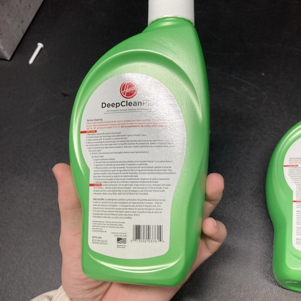 Limpiador de alfombras multiusos 2 Hoover Deep Clean Plus concentrado sin fragancia Foto 3 de 3
