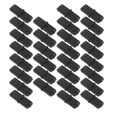 30 Pcs Flat Tube Connection Joint Tubing 2-way Connector for Square Tubes