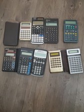 Hewlett Packard Calculator Lot Sharp Tec Casi...