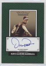 2005 Upper Deck Origins Old Judge Auto Oliver Perez #OP Auto 3k9