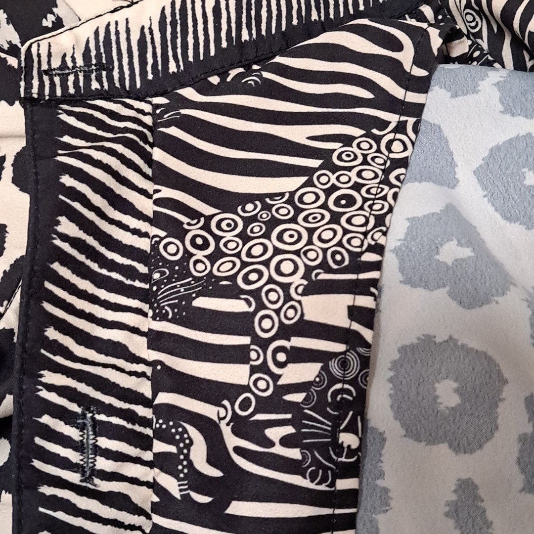 Gretchen Scott Leopard Print Button Up Top Beige … - image 12