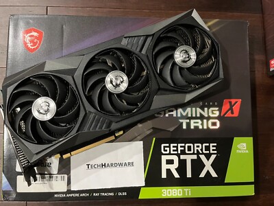 MSI GeForce RTX 3080 Ti GAMING X TRIO 12G, Great Condition with Support Bracket