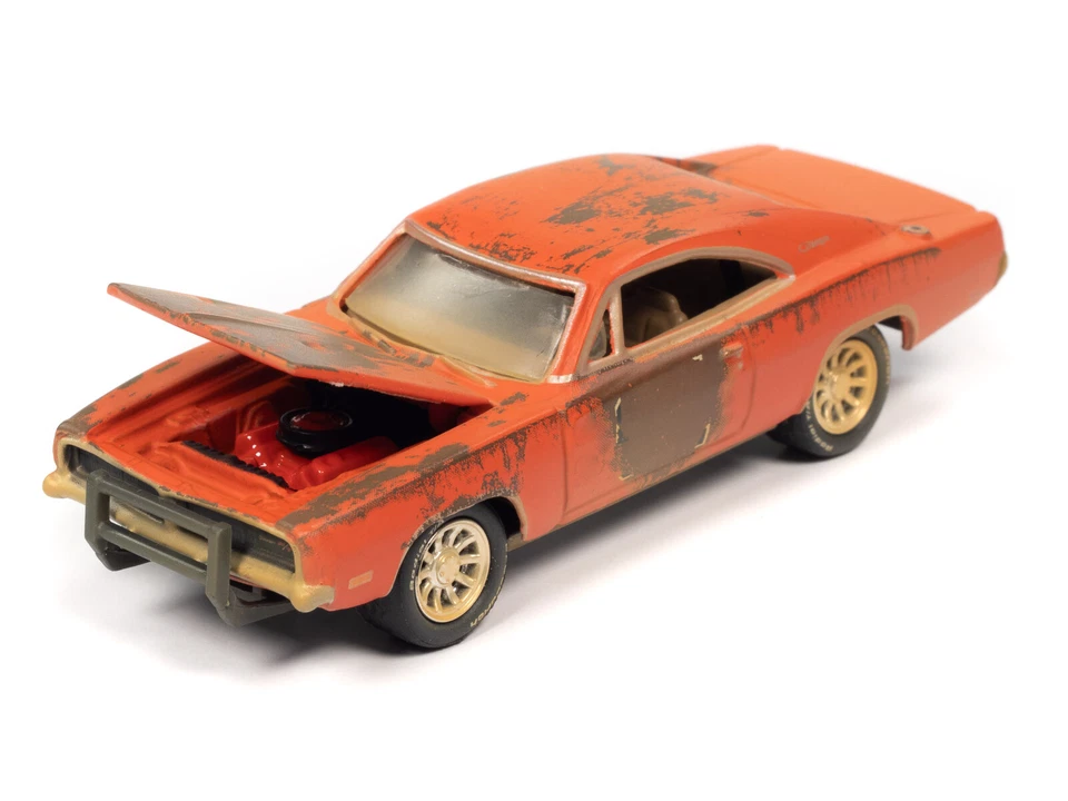 2022 Johnny Lightning *BARN FIND* Orange 1969 Dodge Charger GENERAL LEE NIP - Image 2 of 3