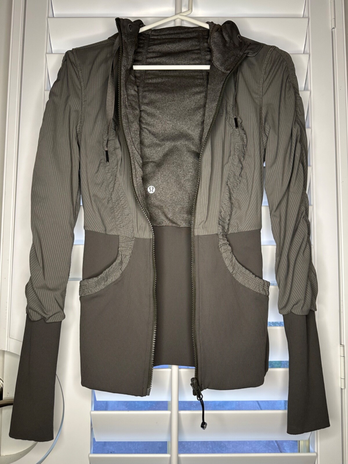 LULULEMON Dance Studio Jacket Hooded Dark Gray St… - image 3