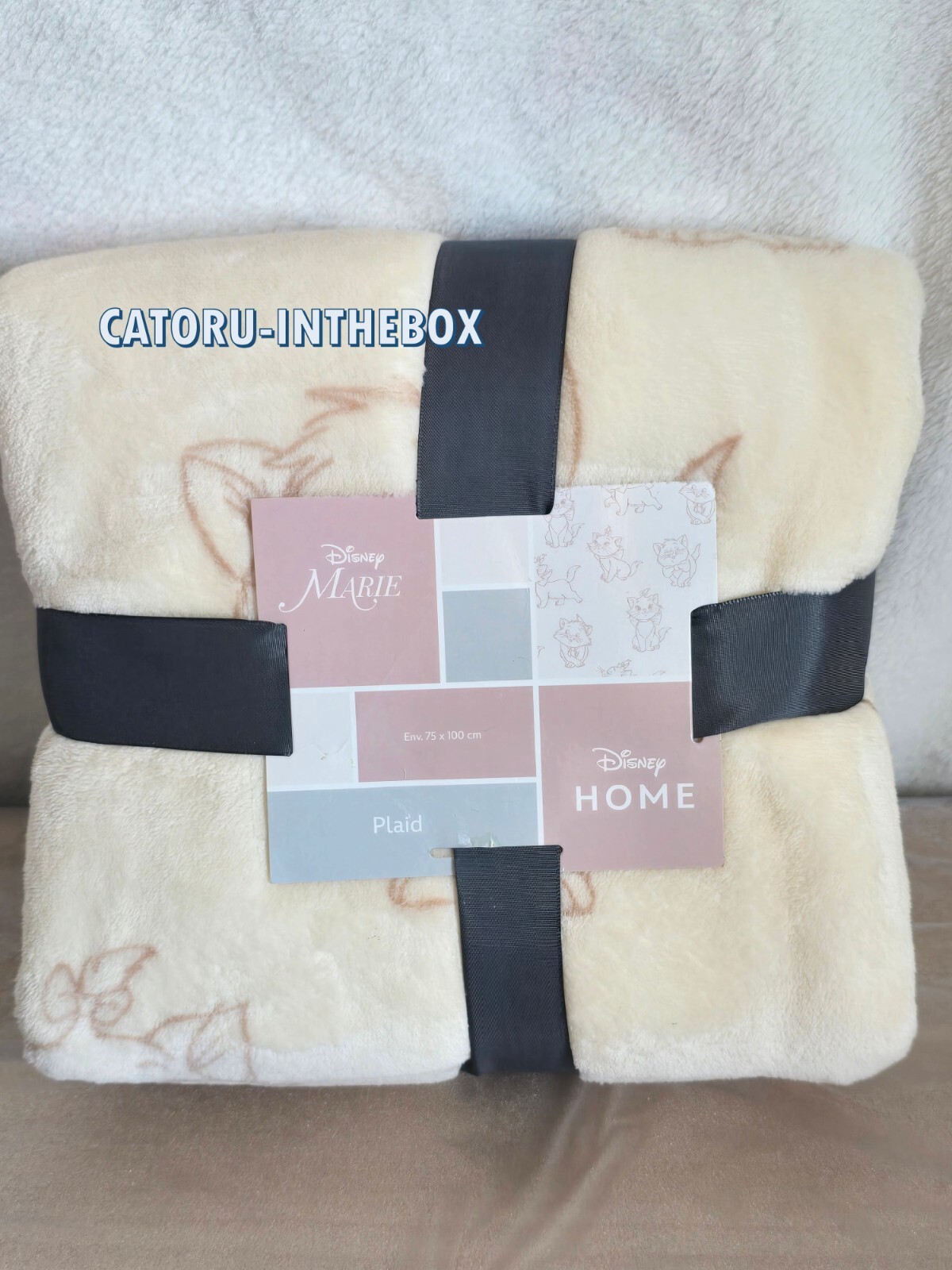 Plaid Aristocats Disney anti-froid couverture polaire bébé hypoallergénique 75x100cm