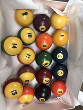 VINTAGE POOL BALLS POSSIBLY ARAMITH BELGIUM