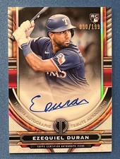 2023 Topps Tribute Ezequiel Duran #TA-ED red Parallel RC Auto  /199 REDUCED!