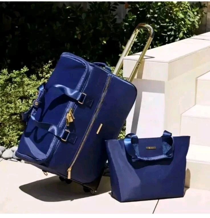 Equipaje de fin de semana Joy Eco Luxe World Traveler 5 piezas, bolso, cubos de embalaje - azul Foto 4 de 4