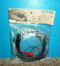 E-Z Hook 1020-60 Patch Cable 60 In Belden RG-58C/U BNC to Grabbers Red/Black NOS