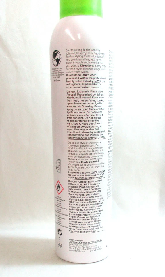 PAUL MITCHELL Spray Flexible Super Clean 9.5 OZ (abollado) Foto 3 de 3