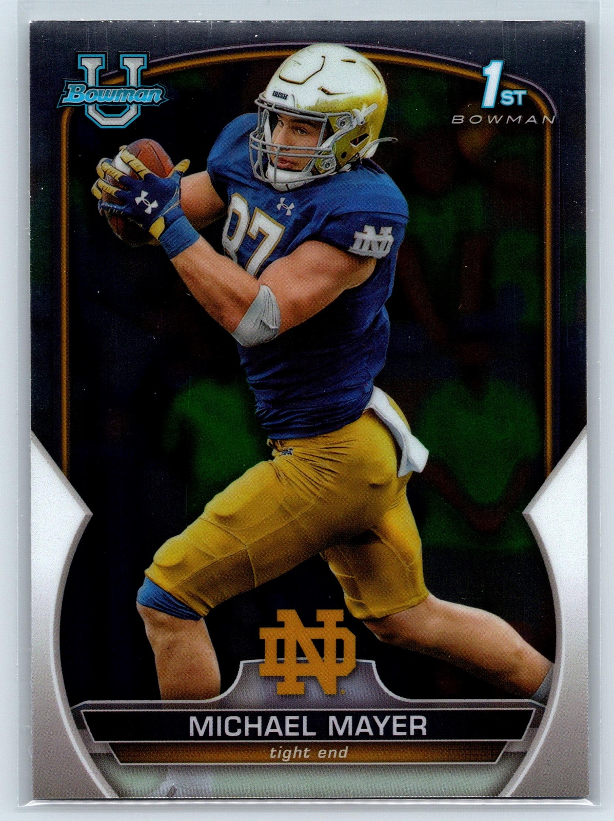 Michael Mayer 2022 Bowman Chrome University #41 Notre Dame Fighting Irish