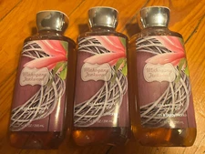 Bath & Body Works 3 X MAHOGANY TEAKWOOD 10 Oz SHEA & VITAMIN E SHOWER GEL DISC!