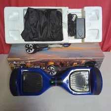 Riviera DARK BLUE Electric Hoverboard LED Balancing Scooter + TRAVEL BAG 7.5mph