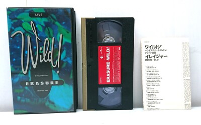 Erasure   Wild! (Live At The London Arena) /Japan 1990 VHS NTSC BVVP-14 w/insert