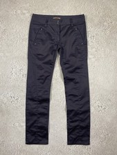 Roberto Cavalli Vintage Womens Pants Logo Cotton Straight Trousers Size 40 Icon