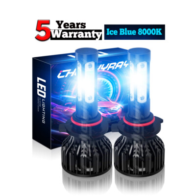 4-Sides 9005 LED Headlight Conversion Kit High Low Beam Bulbs 8000K Super Bright