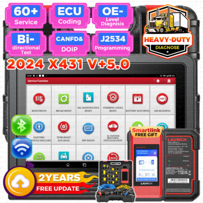 LAUNCH X431 PRO3S+ Smartlink HD Heavy Duty Truck Diagnostic Scanner Key Coding