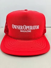 Vintage Owner Operator Magazine Trucker Hat Snapback Dad Cap