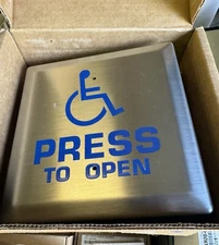 Dorma WS-1 Handicap Access Wall Switch Stainless NEW