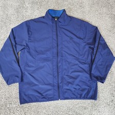 Starter Windbreaker Men's XL 46-48 Blue Full Zip Lightweight Pockets Classic