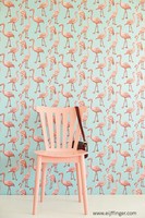 Eur 9,95/Qm / Tapete Eijffinger Script 347502 / Flamingos Modern TüRkis Rosa
