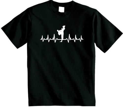 Karate T shirt | It's in My HeartBeat Freestyle Martial Arts t-shirt MMA tshirt - Picture 1 of 12