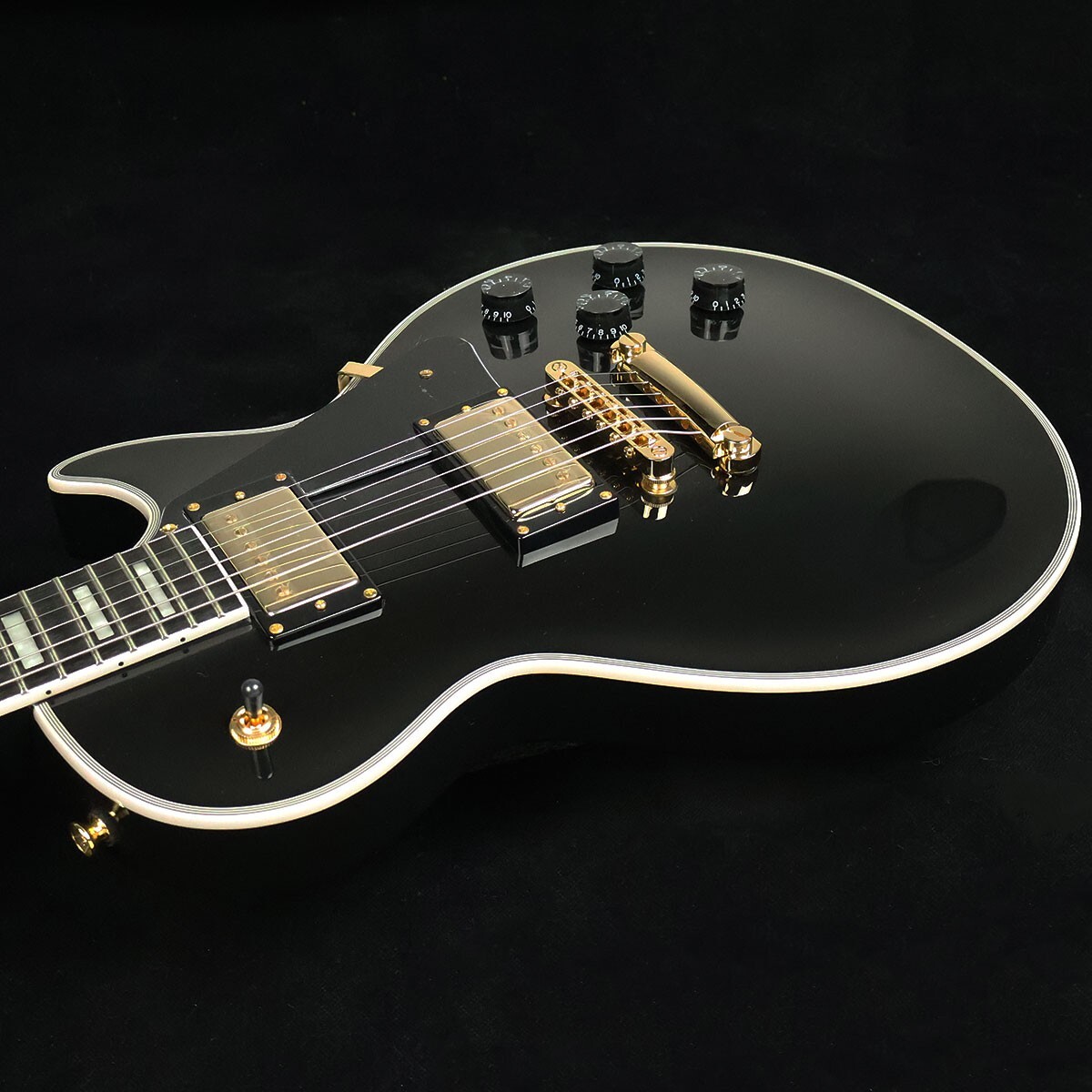 Bacchus DUKE-CTM BLK Les Paul Custom Type Electric Guitar Black | eBay