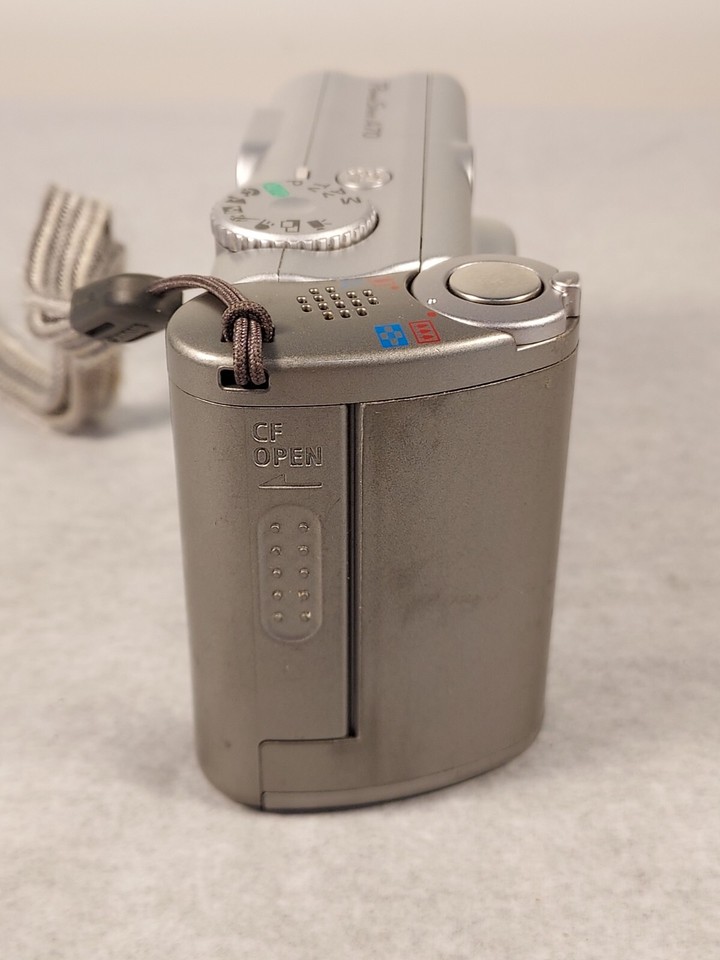 Canon PowerShot A70 Silver Digital Camera w/Memory Card & Manual