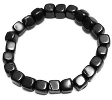 Shungite Bracelet 6mm Beads EMF Protection Healing Crystal - discounted