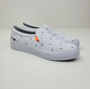 Nike Court Royale Ac Slip On Sneakers Women S Size 10 White Black Cz8095 100 Ebay