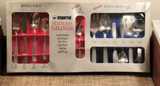 Imperial Stainless Steel Tableware (8) Plus 4 Extra Teaspoons & 6 pc Hostess Set