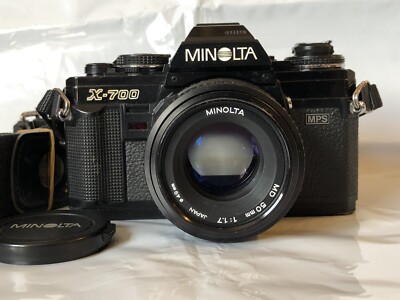 Minolta X-700 Classic Film Camera with MD 50mm F/1.7 Lens