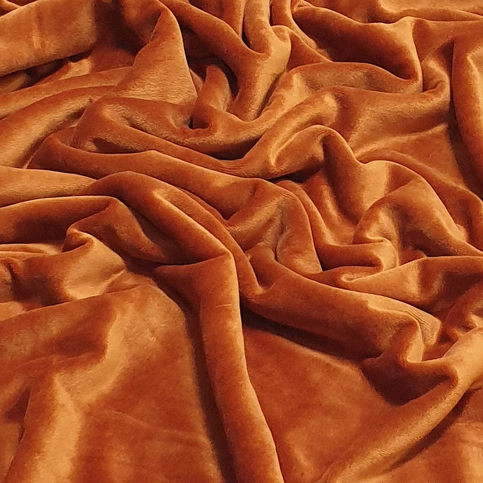 Soft Cotton Modal Velour Stretch Velvet Fabric Pants Blazer Hoddie Bedding 60"W - Image 3 of 4