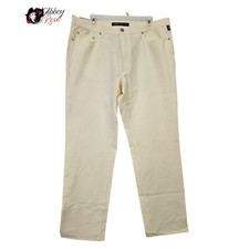 Versace Jean's Couture Women's Casual Pant US Pastel Yellow 5 Pocket 40 54