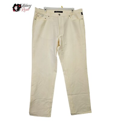 Versace Jean's Couture Women's Casual Pant US Pastel Yellow 5 Pocket 40 54